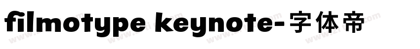 filmotype keynote字体转换